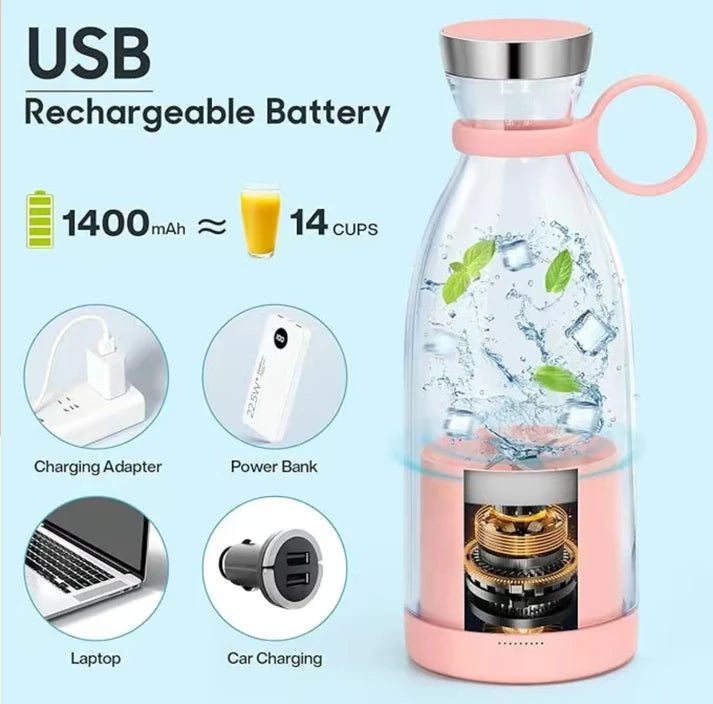 Electric Juicer Cup with USB Charging
